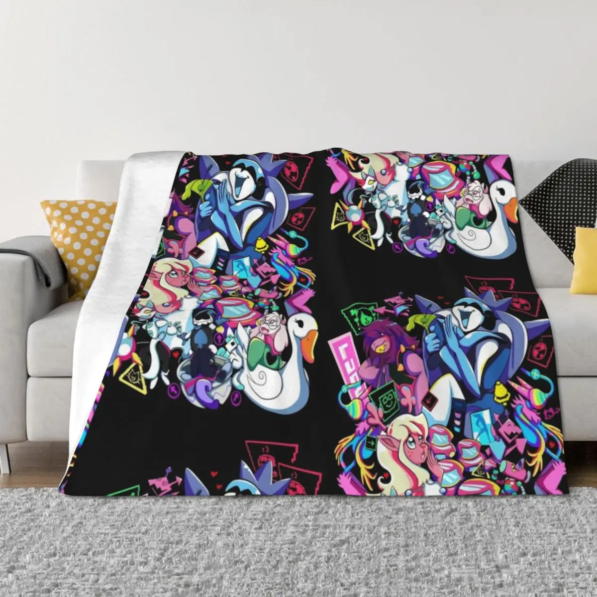 

DELTARUNE - Chapter 2 Throw Blanket Luxury Brand Blankets For Bed Travel manga Blankets