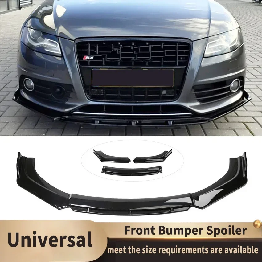 For Audi A4 S4 A6 S6 Wagon Awant B6 B7 B8 Universal Front Bumper Chin Spoiler Bodykit Splitter Diffuser Cars Accessories