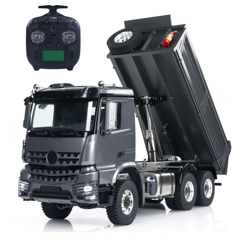 

Металлический радиоуправляемый самосвал 6x6 TOUCAN 1/14 с гидравликой, звуком и светом, модель 3363, игрушка-машина на пульте управления