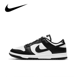 Original Nike Dunk Low Retro 'Black' Women's Skateboarding Shoes Classic Unisex Black and White Panda Sneakers DD1503-101