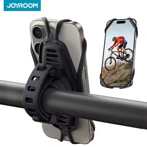 Joyroom Bike Phone Holder Mount Silicone Base Phone Stand For 4-7&rdquo; Phone Handlebar Mount For Bicycle Motorcycle Scooter ATV