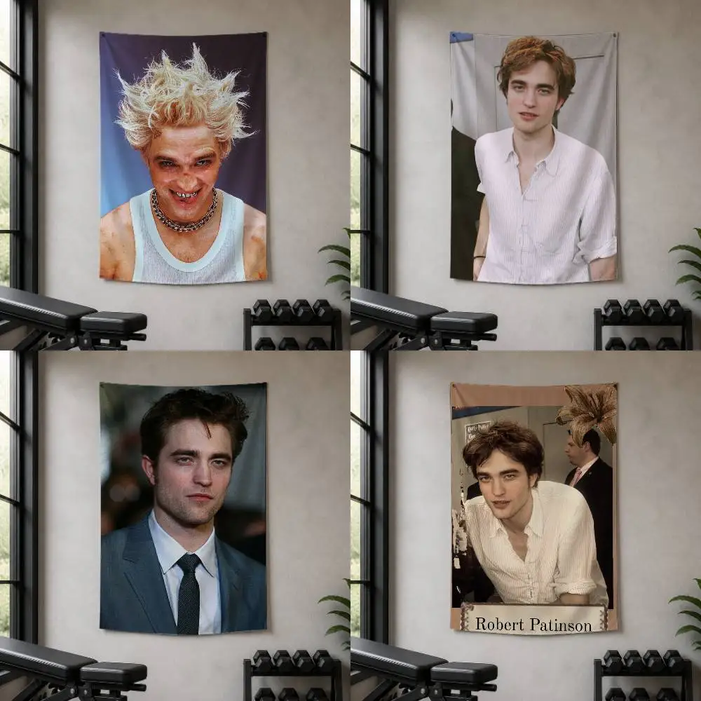 R-Robert P-Pattinson Decorative Hanging Flag with Grommets for Garage Bedroom Dorm Wall