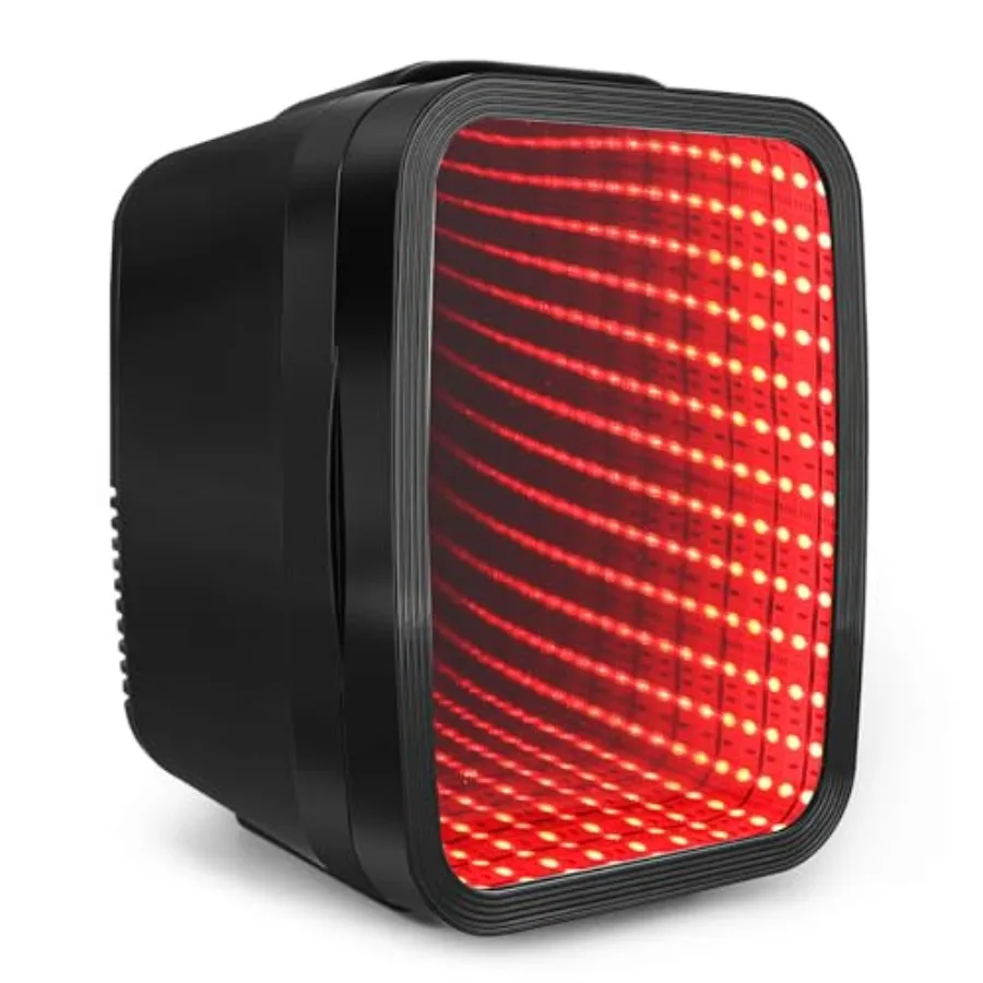 

Mini Fridge 4 Liter/6 Cans Small Refrigerator With Dimmable LED Light AC/DC Portable Mini Cooler and Warmer Gaming Small Fridge