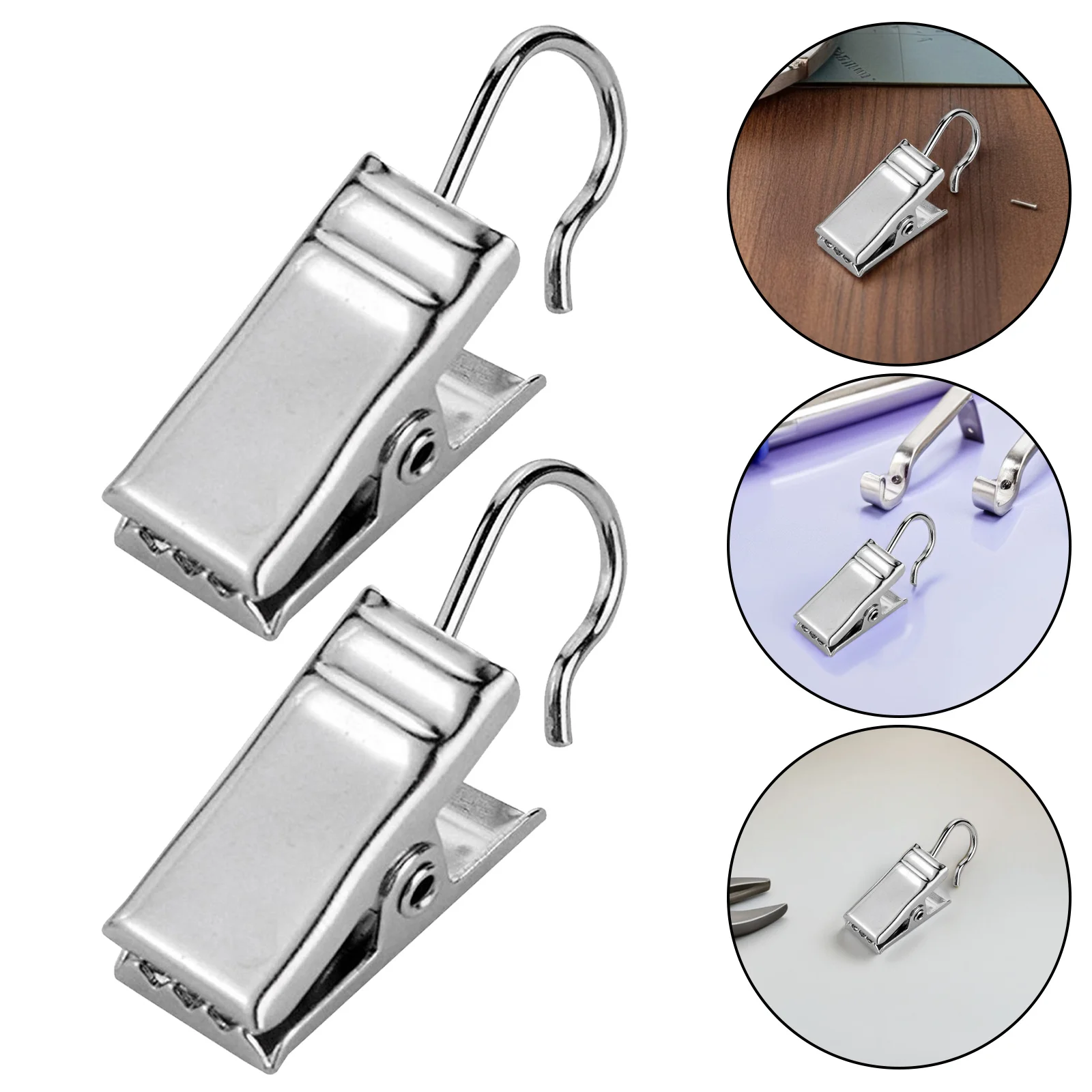 

30 pcs Clips Heavy Duty Metal For Hanging Socks Clips Lights Lamps Decorations Photo Socks Underwear Clamps Hooks