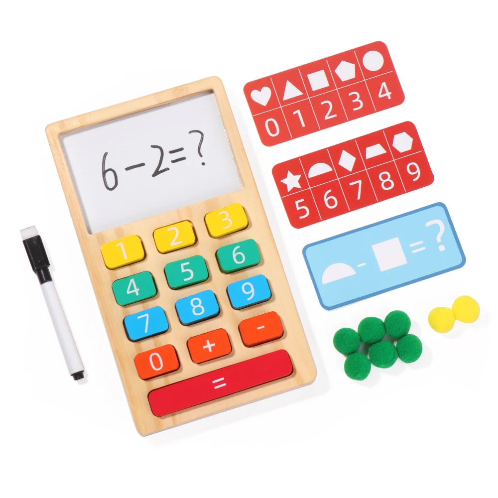 Wooden Toys Early Children's  Preschool Education Educational Math Arithmetic Toy Digital Cognition Addition and Subtraction