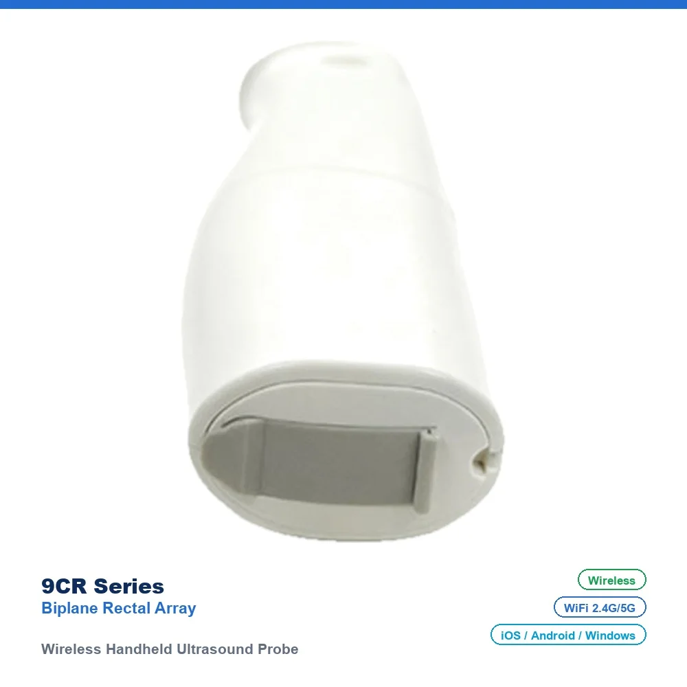 9CR Wireless Handheld Ultrasound Probe, Biplane Rectal Array, 192 Elements, 64 Channels, for Rectal & Prostate, Urology