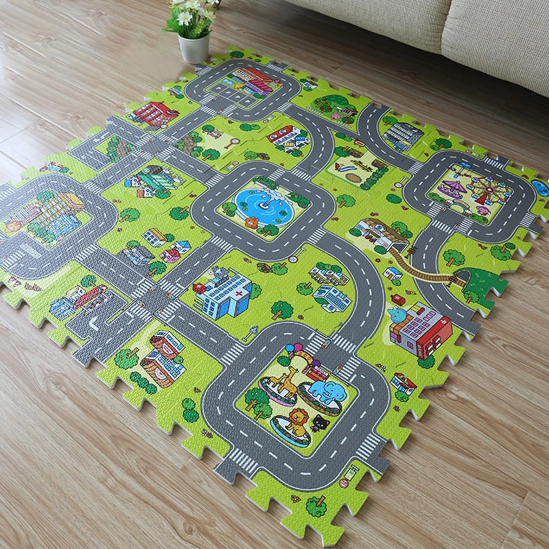 

18Pcs/Set EVA Plush Puzzle Mats DIY Foam Baby Play Mat Crawling Mat Baby Carpets For Carpets Mat Indoor Children Puzzle Game Pad