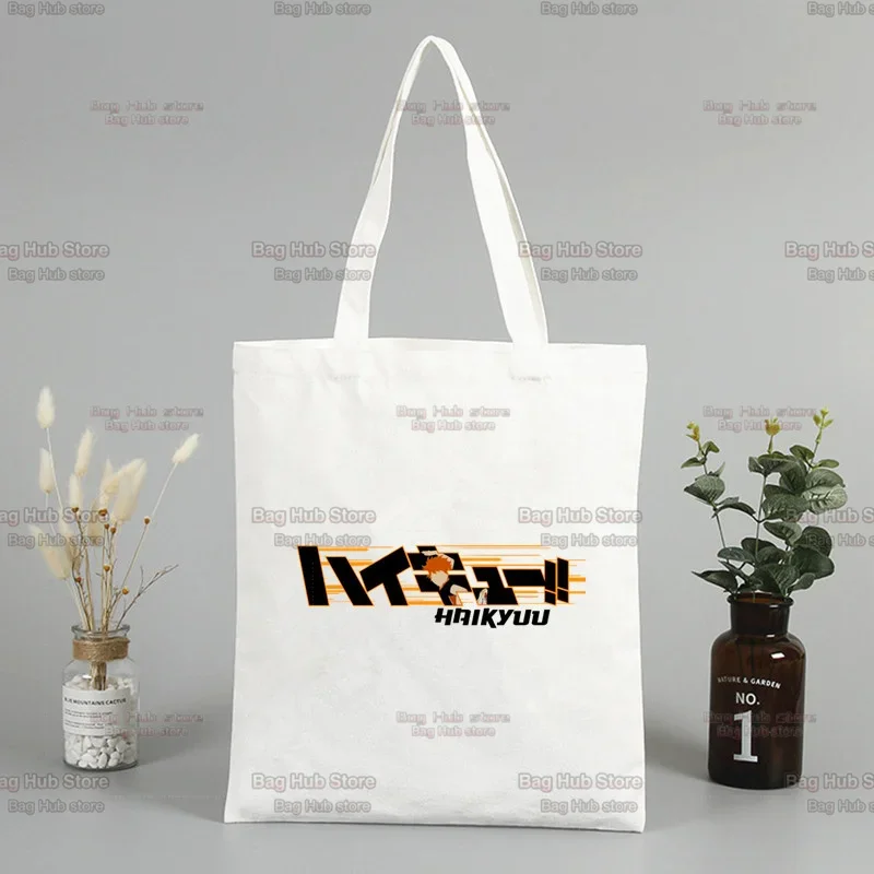 Oya Oya Oya Haikyuu Kuroo Anime Bokuto Volleyball Shopper Bag Canvas Bag Bolsa Compra Sac Reusable Bolsas Ecologicas Tote Bag