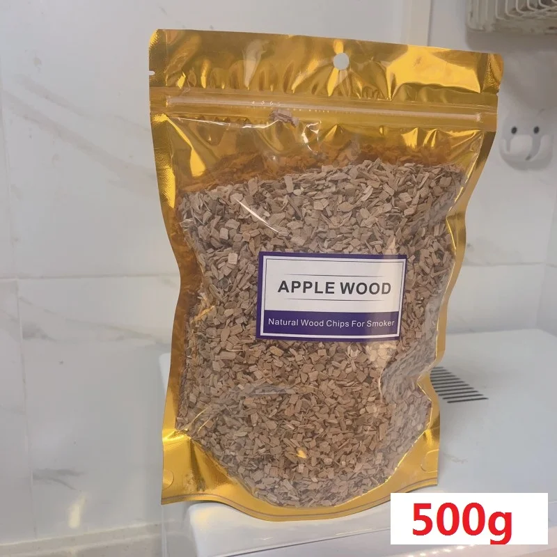 BBO+1 125 g-500 g BBQ-Holzspäne, Grillzubehör, Erle, Kirsche, Buche, Birnenchip, natürliche Holzstämme für Rauchpistole, Kaltrauchergenerator 5