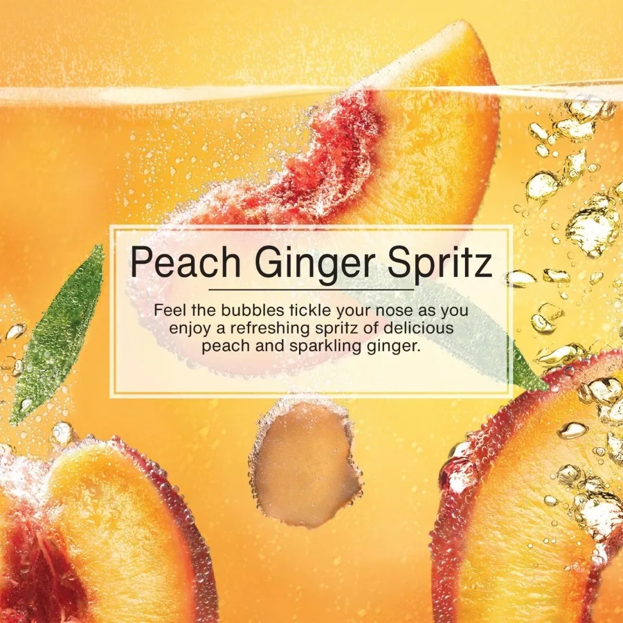 3pk Peach Ginger Spritz Car Freshener Tree, Orange Disposable Non‑Powered Air Freshener, 8‑Day Duration for Car Interior Scent Refreshing