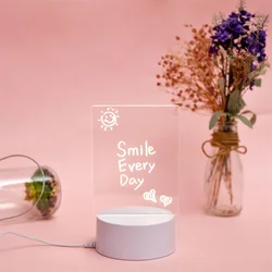 DIY Creative Message Board Lamp Led Note Board Night Light USB Message Board With Pen Holiday Light Night Lamp Kid Lover Gifts