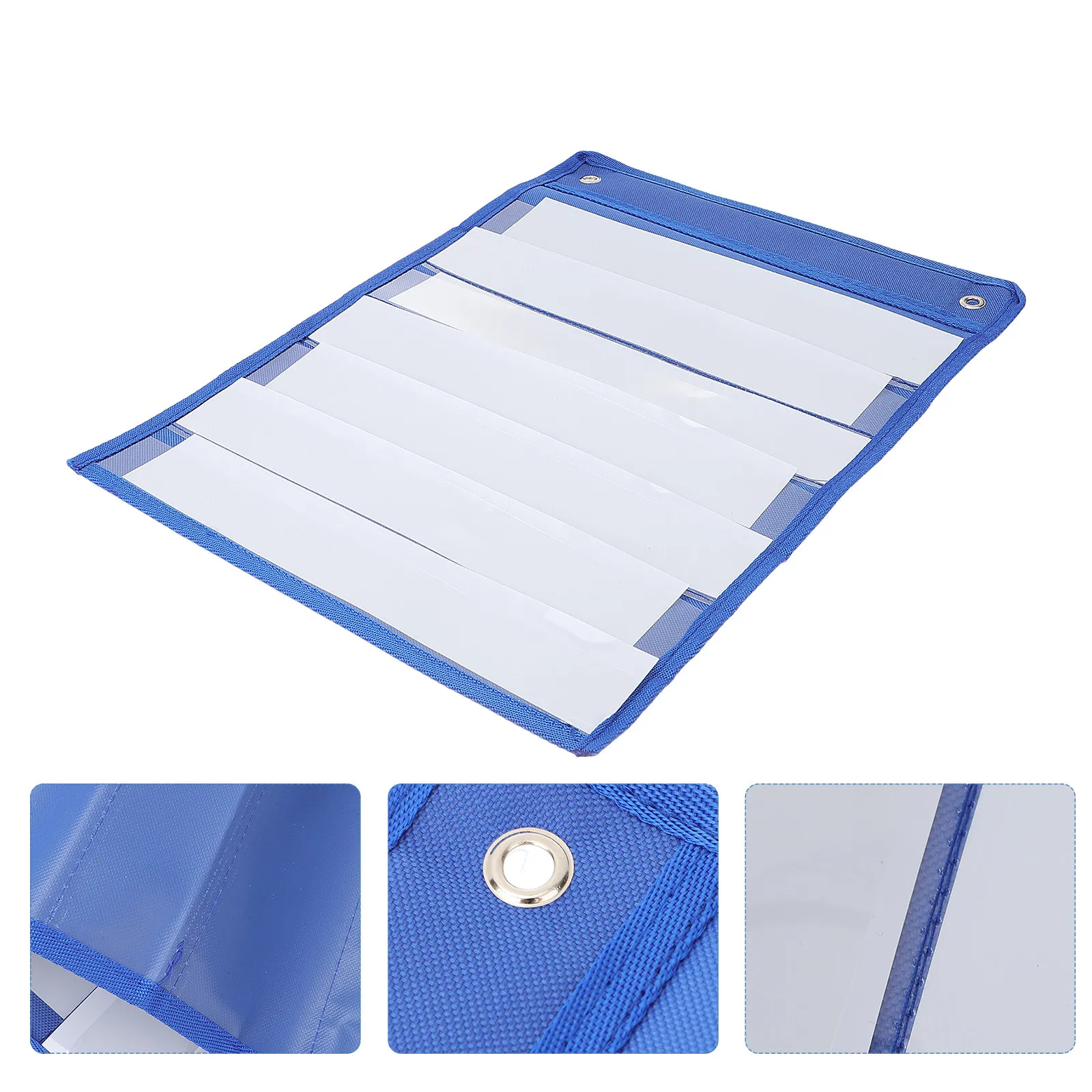 

10Pcs Magnetic Pocket Charts Transparent Hanging Storage Bag 7 Layer Pet Teaching Chart Pouch Classroom Schedule Organizer