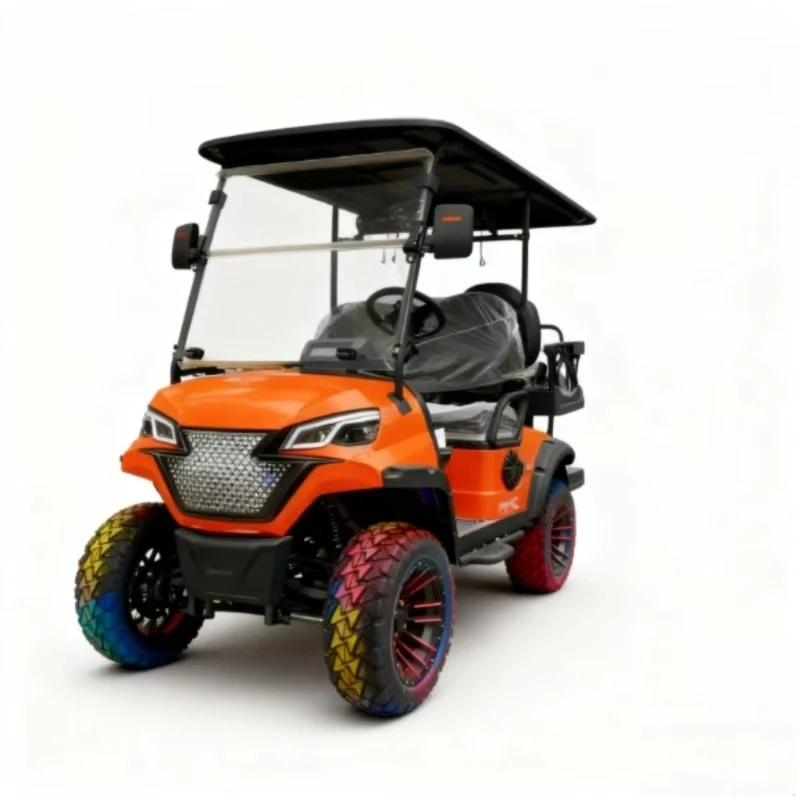 عربة جولف كهربائية احترافية مخصصة 4WD MMC، 60 فولت 5000 وات، مقاعد 2/4/6/8، 63 كم/ساعة، عربة جولف منزلية متعددة الوظائف #4