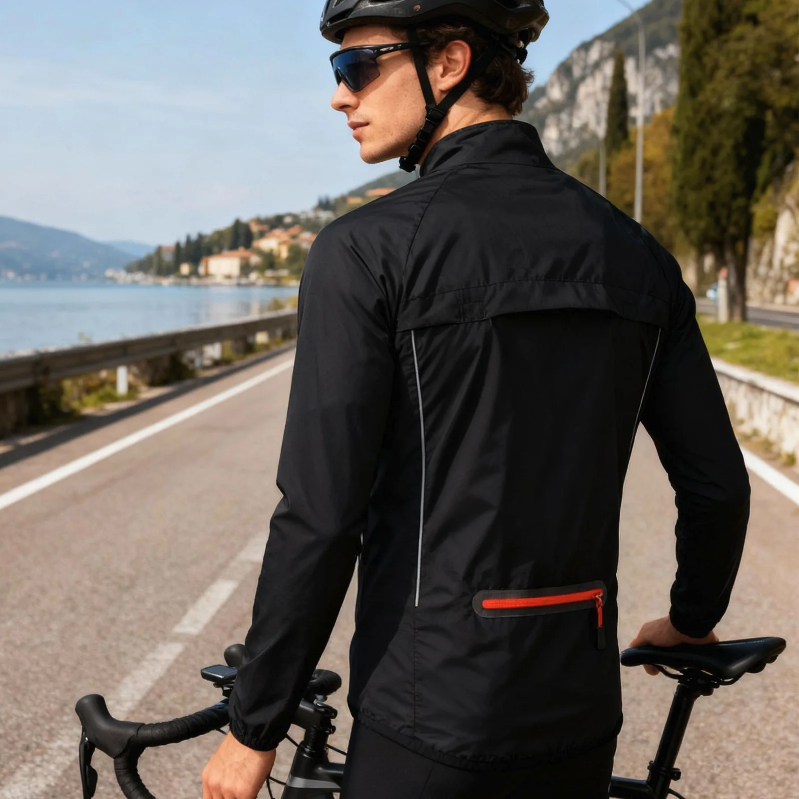 WOSAWE Cycling Jerseys Off road Mountain Bike Mountaineering Windbreaker Waterproof Windproof Long sleeved Sport Tops BL244