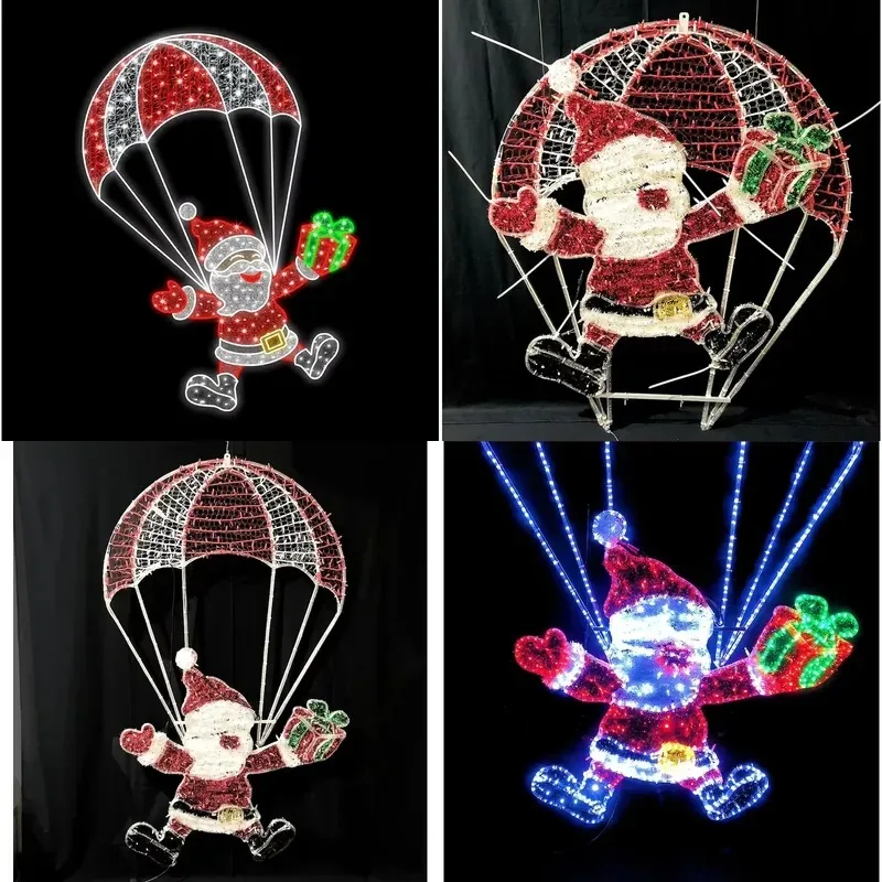 Hot Sale LED Santa 2D Pattern Light for Park Christmas Decoration
