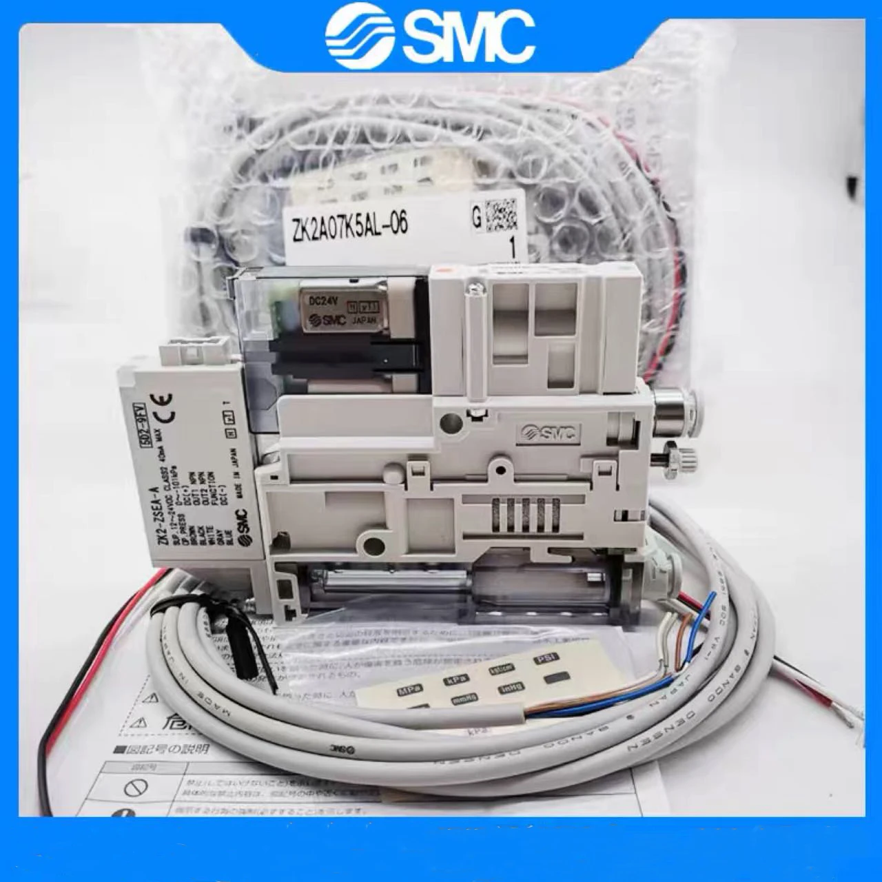 Imagem -04 - Gerador de Vácuo Smc Zk2a07k5kwa06 Zk2a12k5kw Zk2a15