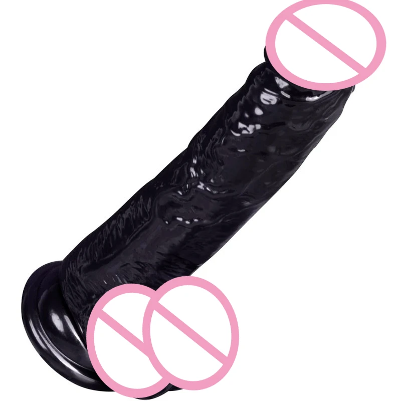 Black Realistic Dildo Cheap Waterproof Adult Sex Toys Soft Dildo for Women Anal Vagina G-Spot Masturbators Massager Dick Cock