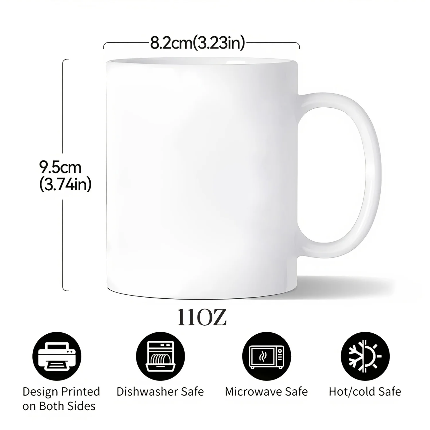 Humorous Hamster Meme Mug Printed Hamster 11oz Ceramic Cup Gift for Friend Family Dad Mom Birthday Christmas Halloween
