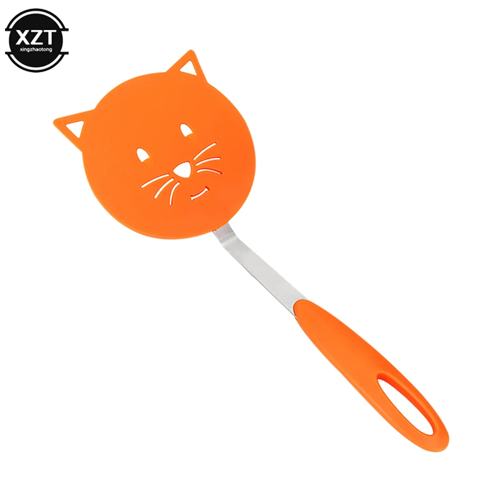 Cartoon Nylon Cat Frying Spatula Non Stick Omelette Shovel Fried Fish Turner Pancake Flipper Cooking Tools Kitchen Gadget Set