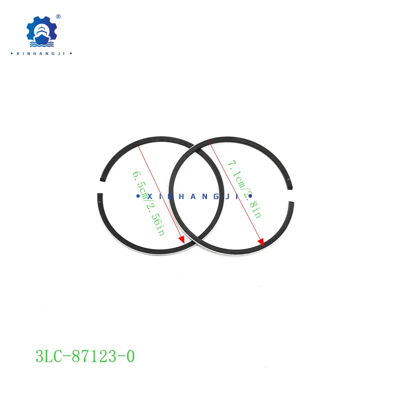 

3LC-87123-0 Piston ring applicable for Tohatsu utboard 2-stroke MX50D2,MWX50D2 3LC-87123-0