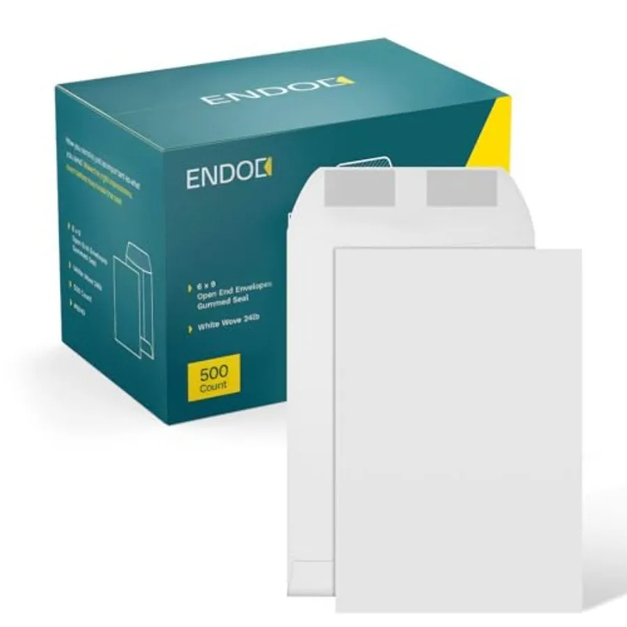 

6x9 Catalog Envelopes - 500 Pack - Open End Mailing Envelopes Bulk for Catalogs, Presentations, Newsletters - Plain Envelopes 6