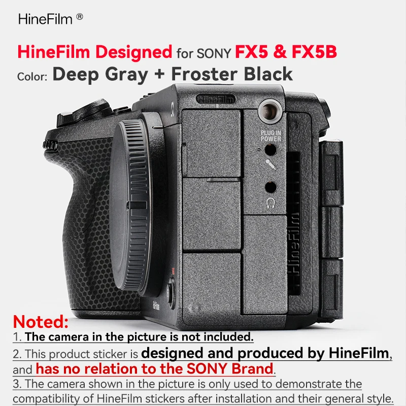 Hinefilm Skin für Sony ILME-FX5 Kamera, Aufkleber für Sony ILME-FX5B Kamera, Dekorfolie FX5 FX5B, Schutzfolie FX 5, kratzfeste Folie – Detail 17