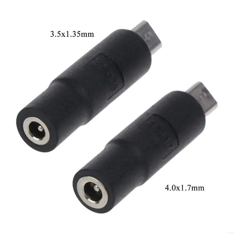 

A9LF 4.0x1.7mm/3.5x1.35mm Power Female to Micro USB Male Plug Connector Adapter