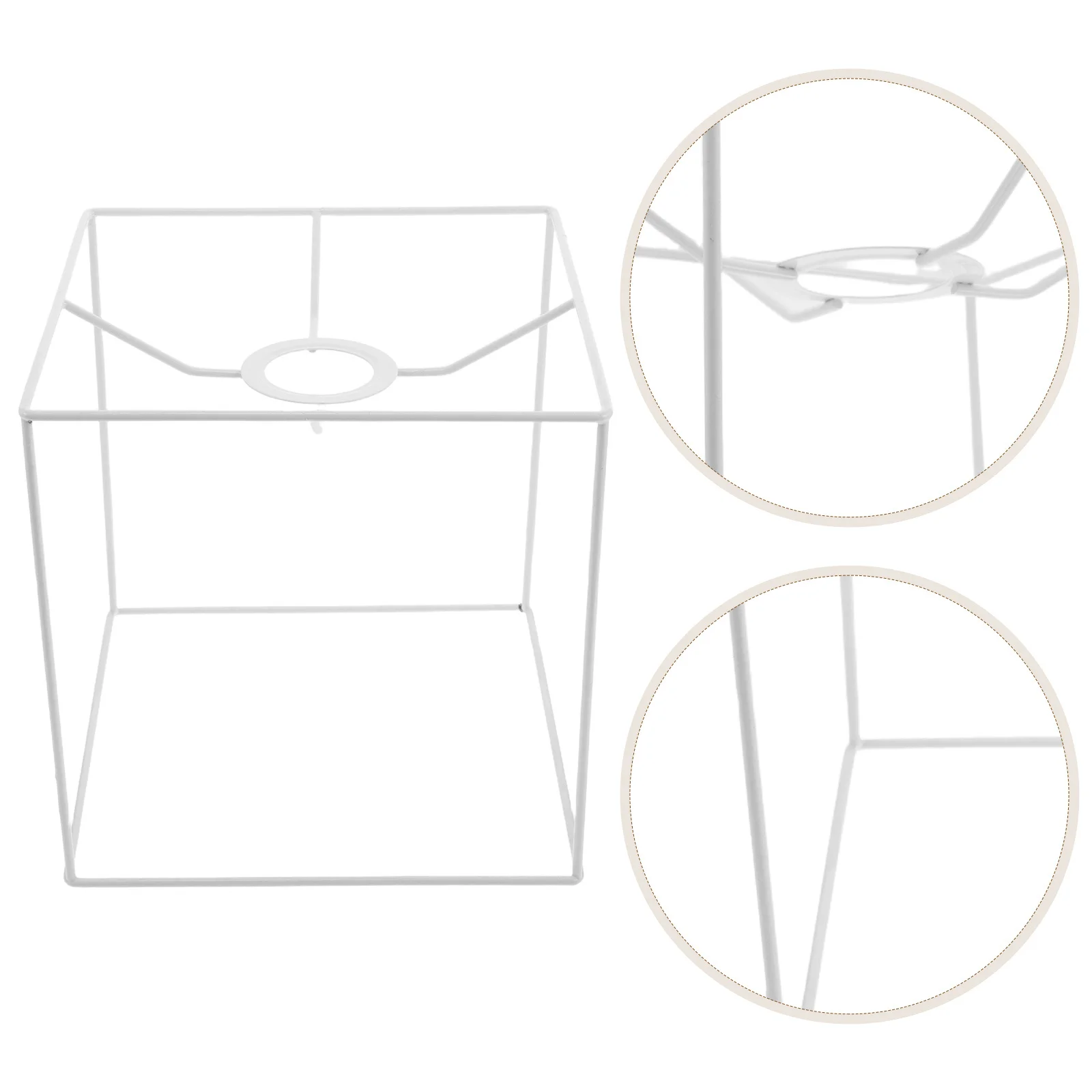 

Lamp Shade Frame E27 DIY Industrial Metal Lampshade Frame Rustic Wire Cage Pendant Light Holder Farmhouse Hanging Bulb Guard