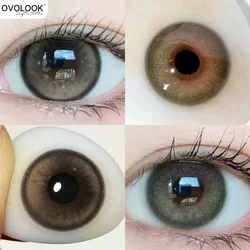 OVOLOOK-1 Pair Colored Contact Lenses for Eyes Prescription Lens with Degrees Beauty Pupils Myopia Eye Color Lenses Multi-colour