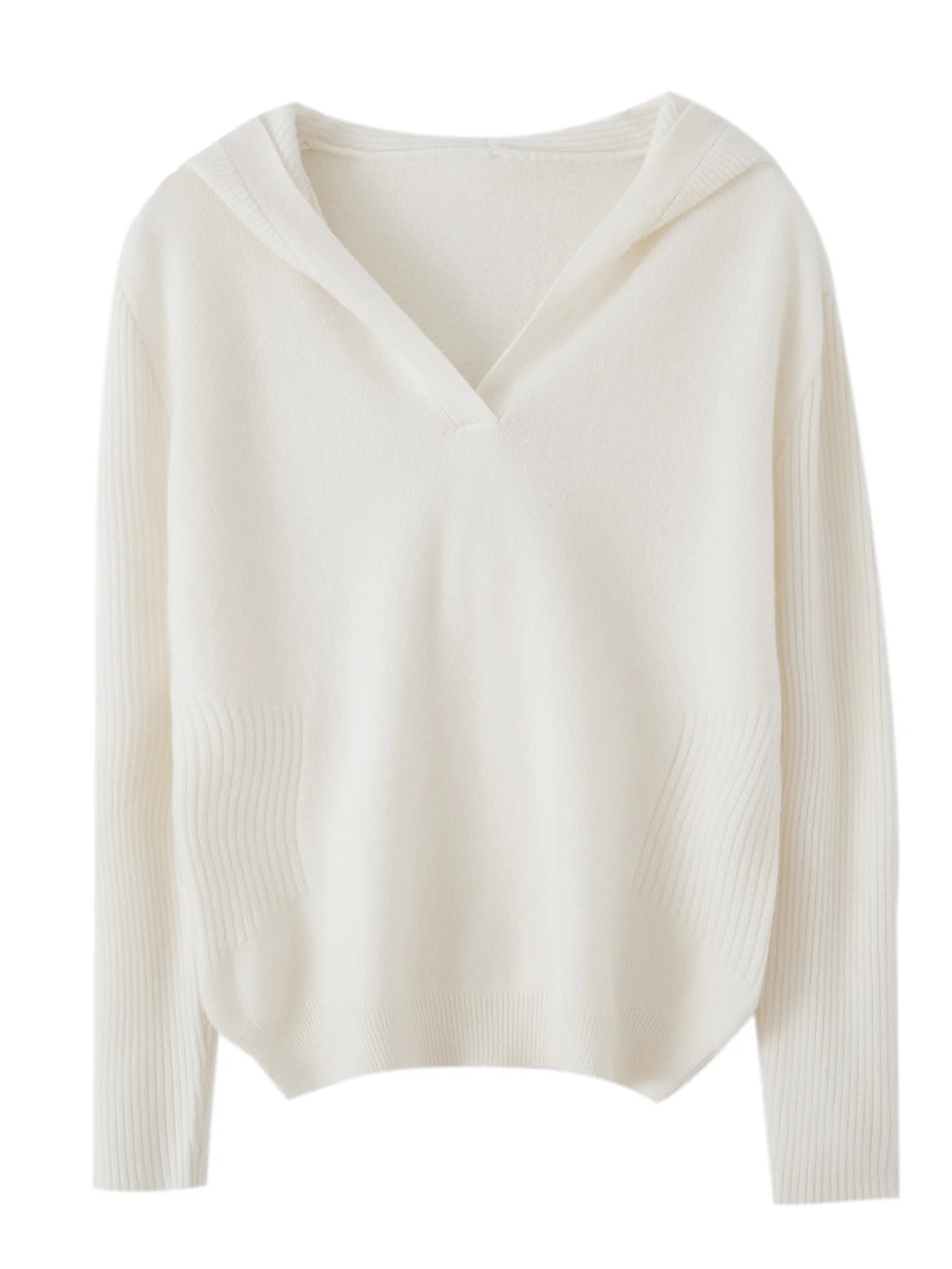 

New Fashion Autumn Winter Woman Sweater 100% Merino Wool Knitted Pullover Casual Blouse Lady Hoodies Long Sleeve Clothing Tops