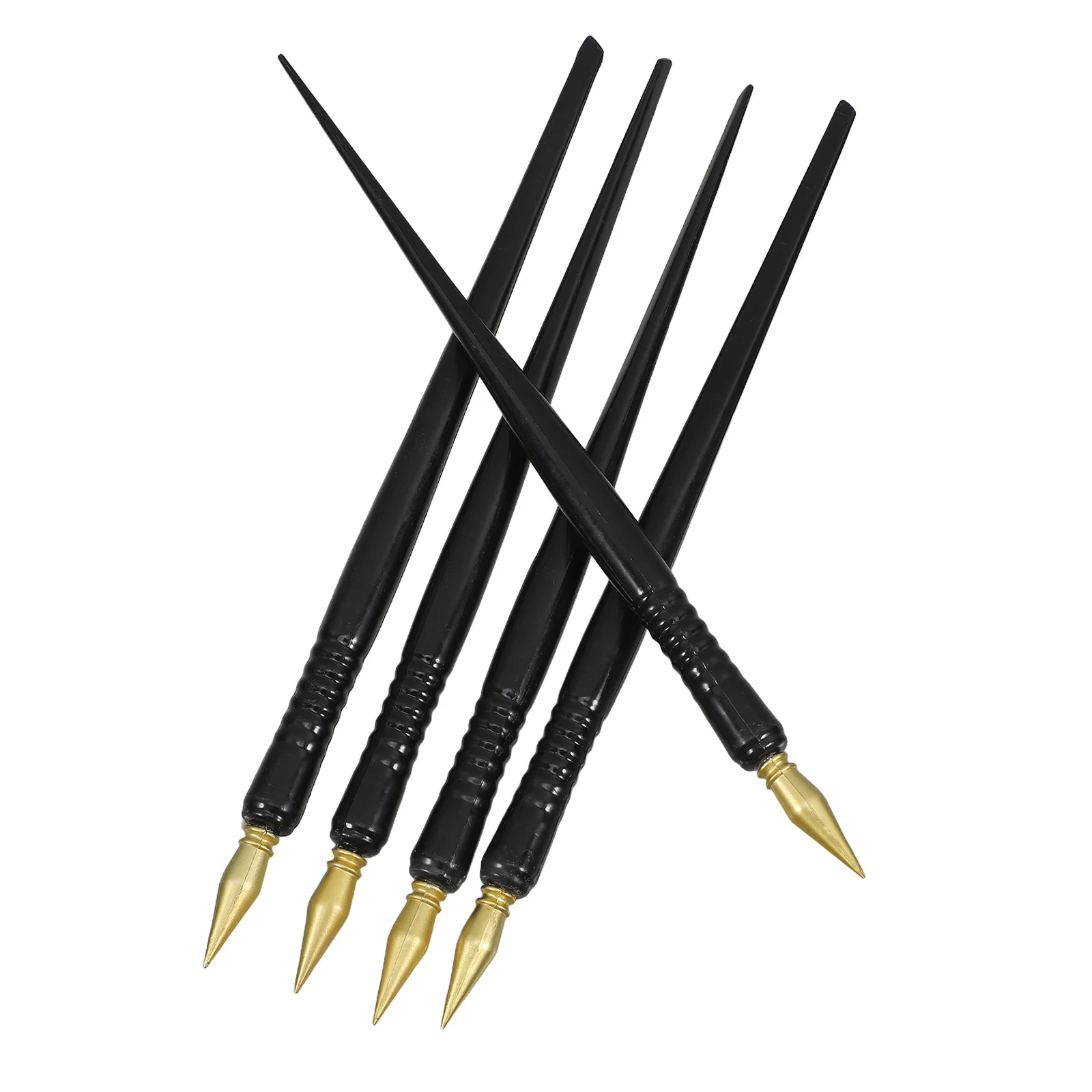 

5 PCS 's Scratch Paint Brush Black Crafts Painting Supplies for Adults Sketch Tools Drawing