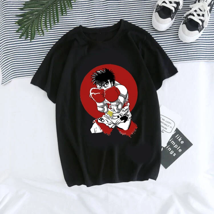 Japanese Anime Hip Hop Tee Top Hajime No Ippo Manga Y2k TShirt Men Women Makunouchi Takamura T-Shirt KGB Harajuku Tshirt Clothes