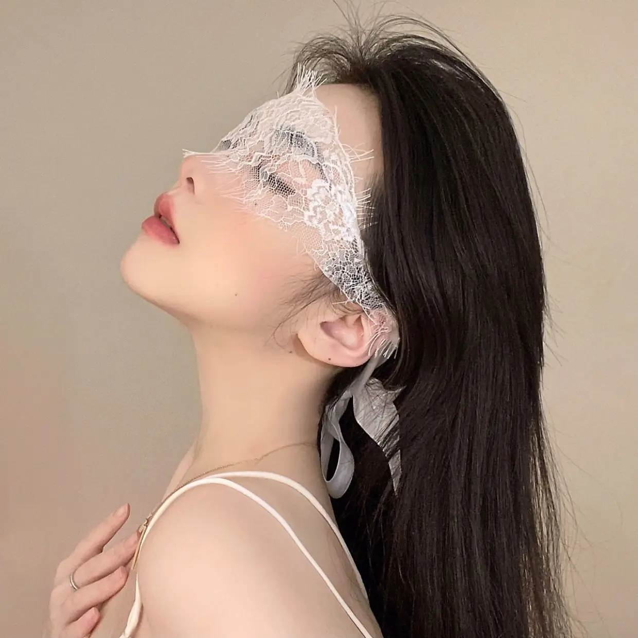 

Adult Sm Products Queen Sexy Lingerie Accessories Lace Blindfold Flirting Blindfold Ribbon Abstinence Veil