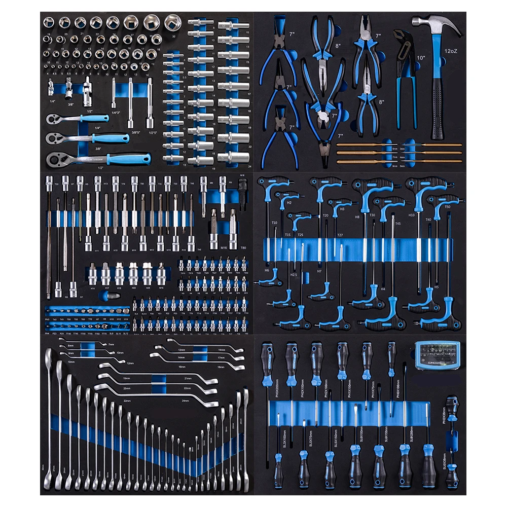 

Ручные инструменты для ремонта автомобилей с 6 ящиками, наборы инструментов для хранения в шкафу, индивидуальные