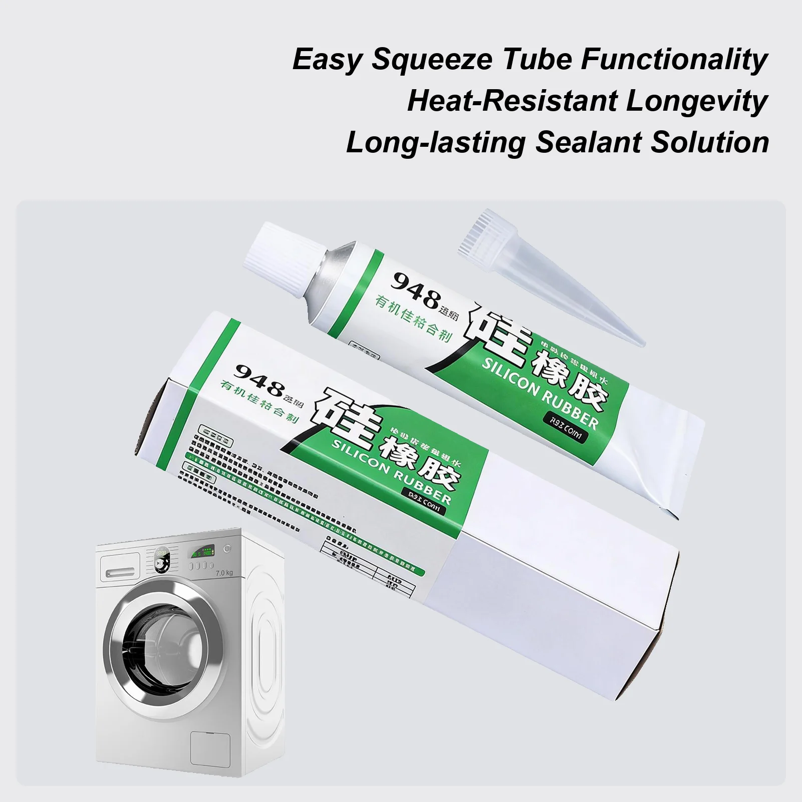 50ml Washing Machine Sealing Ring Repair Glue Gasket Sealers High Temperature Resistant Sealant Repair Glue Fast Drying