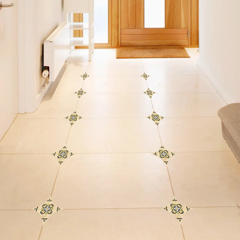 15-30pcs/set Adhesive Tile Decorative Sticker living room Corridor Waterproof Non-slip Diagonal Paper Gap Decoration Wall Decals