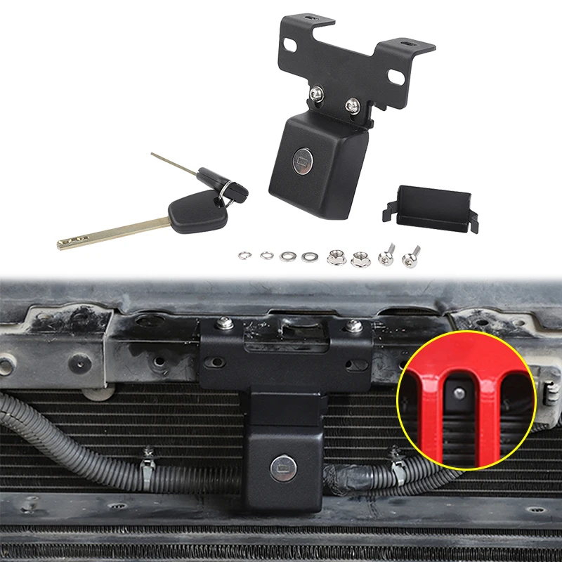 

Anti-theft Hood Latches Catch for Jeep Wrangler JL JLU JK 2007-2024 Rubicon Sahara Sport Gladiator JT Car Exterior Accessories