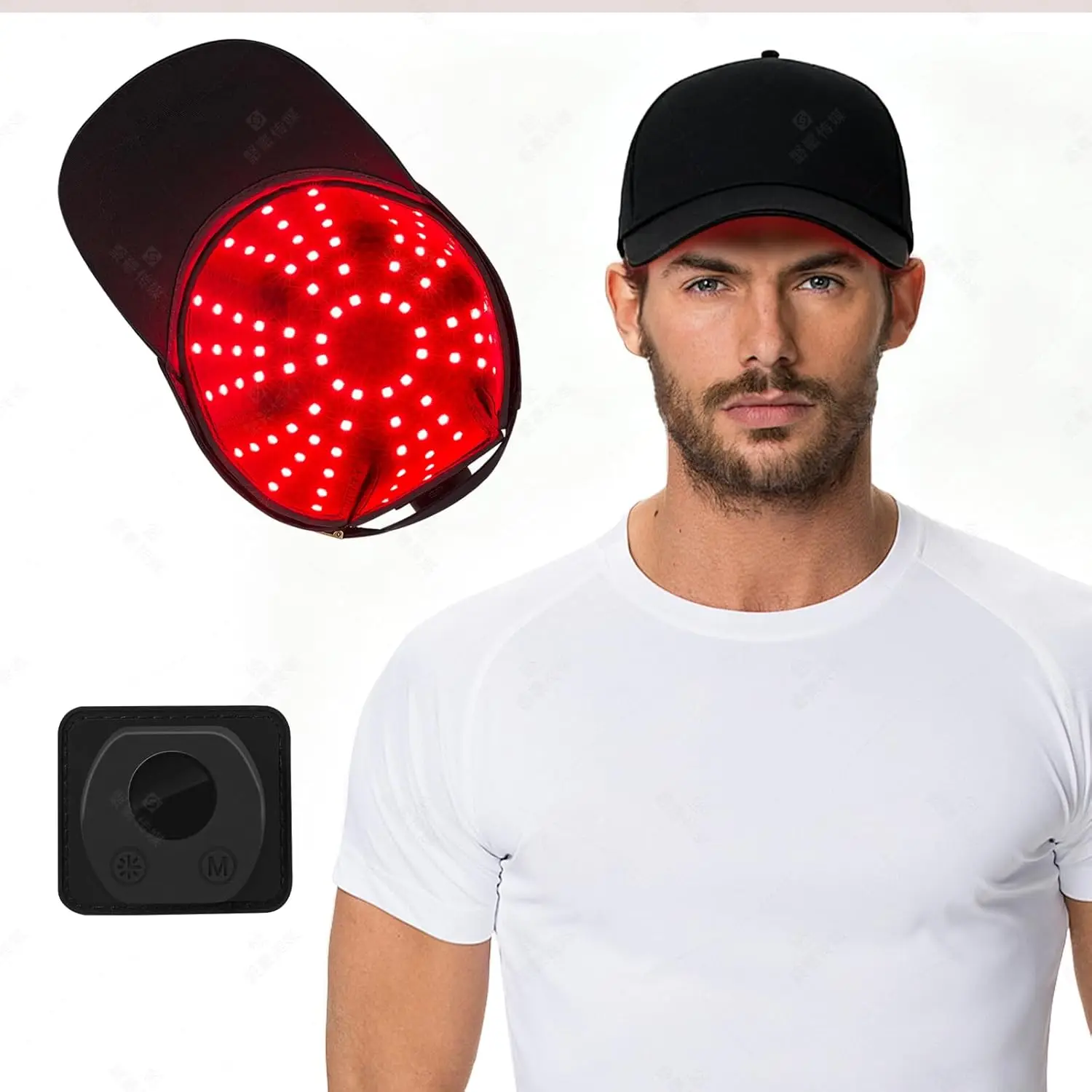 

2026 New Infrared 96 LEDs Head Cover 660&850 nm Red Light Therapy Hair Growth Cap for Hair Regrowth Anti Hair Loss Relax Scalp