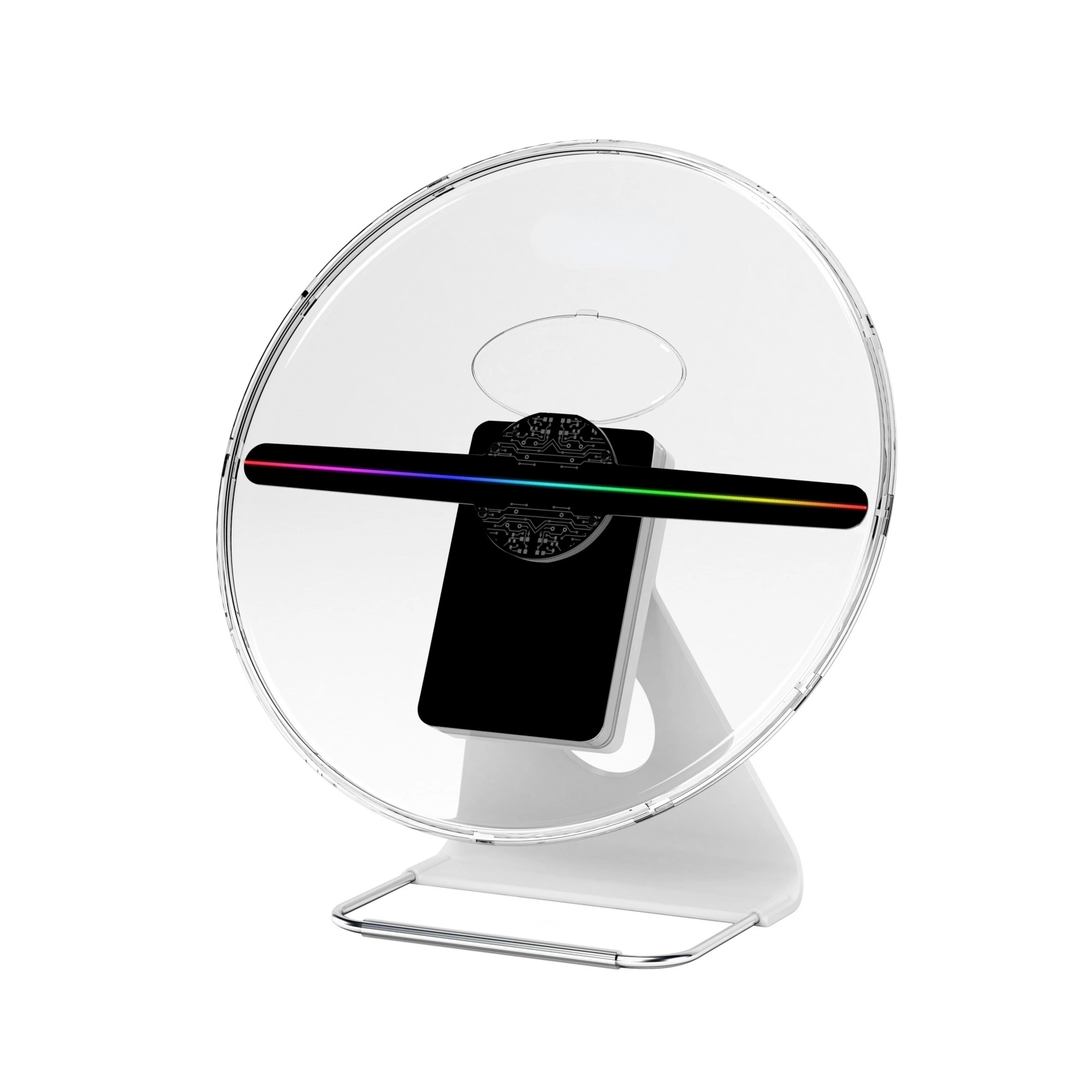 

Mini Holographic Fan 28cm Mini Advertising Fan Portable On Desk 3D Fan Hologram