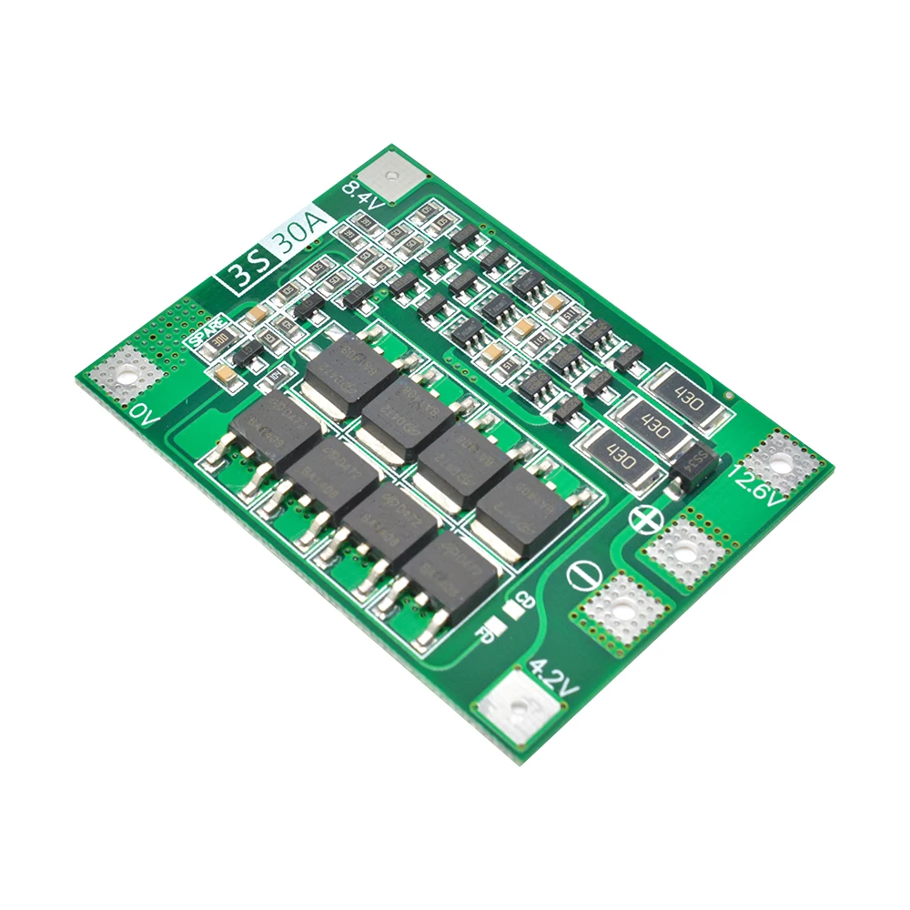 Panneau de protection de charge de batterie au Lithium BMS 3S, module boost/balance