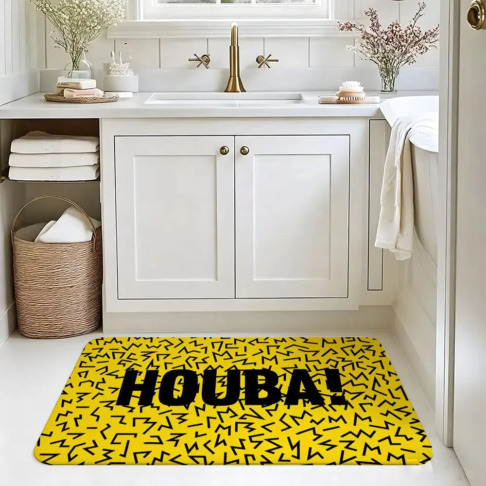 Hit Anime M-MarsupilamiS Floor Mat Absorbent Floor Mat Non-Slip Entrance Rug for Bathrooms Restrooms and Toilets