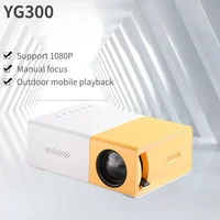 Mini proyector portátil YG300, Wifi, inteligente, 1280, 720P, Full HD, para oficina, cine en casa, vídeo, Mini proyector, proyección móvil