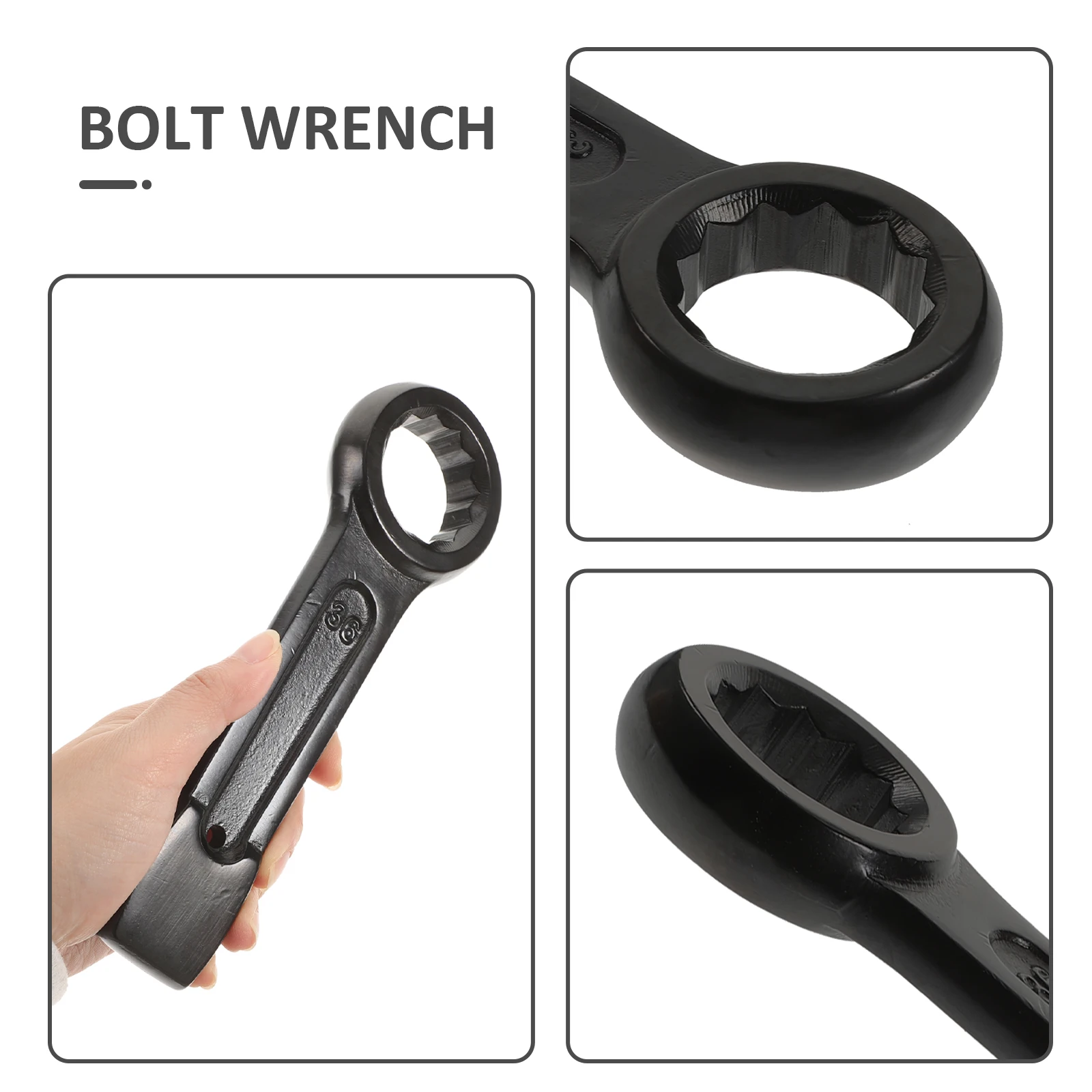 

36Mm Heavy Duty Ratchet Wrench Offset End Steel Hand Tool For Car Mechanical Home Repair Spanner Ratcheting Universal Wrench