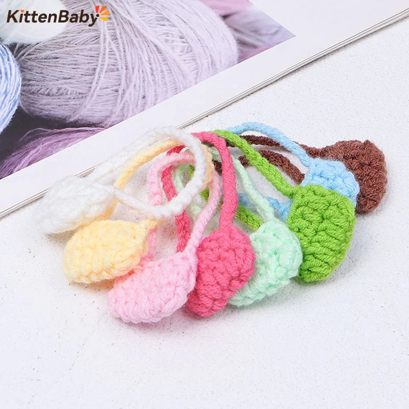 1/12 Doll Plush Knitted Shoulder Bag Crossbody Bag Doll Mini Dress Up Accessories Dollhouse Decor Kid Pretend Play Toys