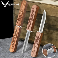 High hardness sharp dragon and phoenix double knife - portable household fixed blade fruit knife cleaver meat knifes