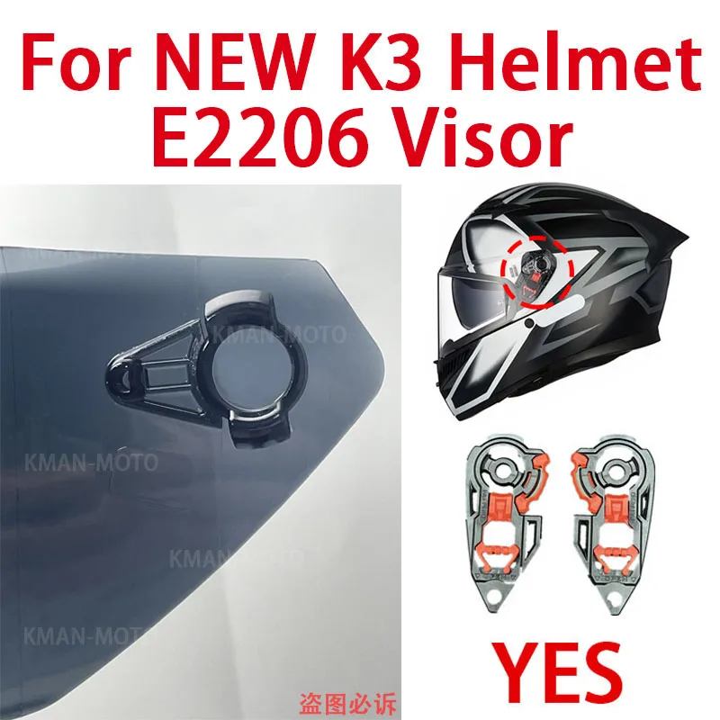 Helmet Visor for NEW AGV K3(E2206) Motorcycle Helmet Lens Windshield Shield Goggles Screen Mica Accessories