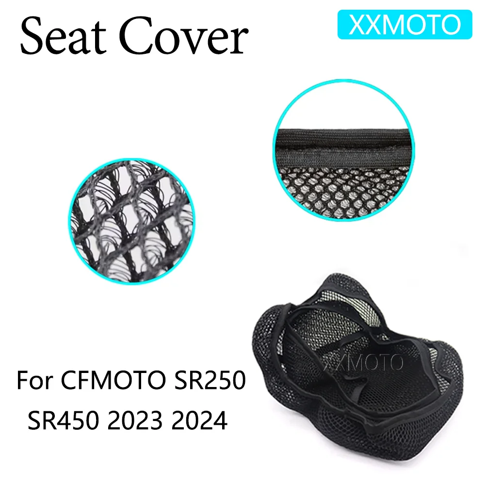 

For CFMOTO SR250 SR450 250SR 450SR SR 250 450 Motorcycle Seat Cover Insulation 3D Mesh Breathable Non-Slip Protection Cushion