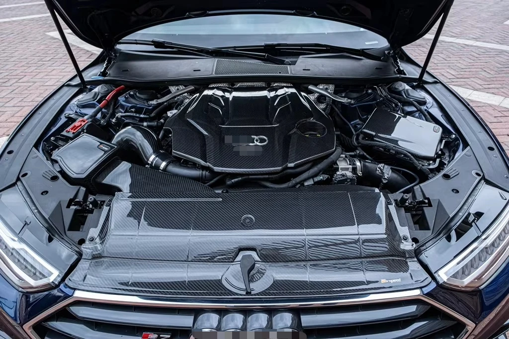 

Лидер продаж для Audi A6 A7 C8, впускная труба, впускной фильтр, сухое углеродное волокно, высокопроизводительная система впуска холодного воздуха, комплект
