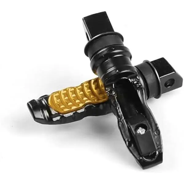 Aluminum Alloy Motorcycle Rear Foot Pedals for Off-Road Bikes - Gold Orange Green Red Purple Blue Black Silver