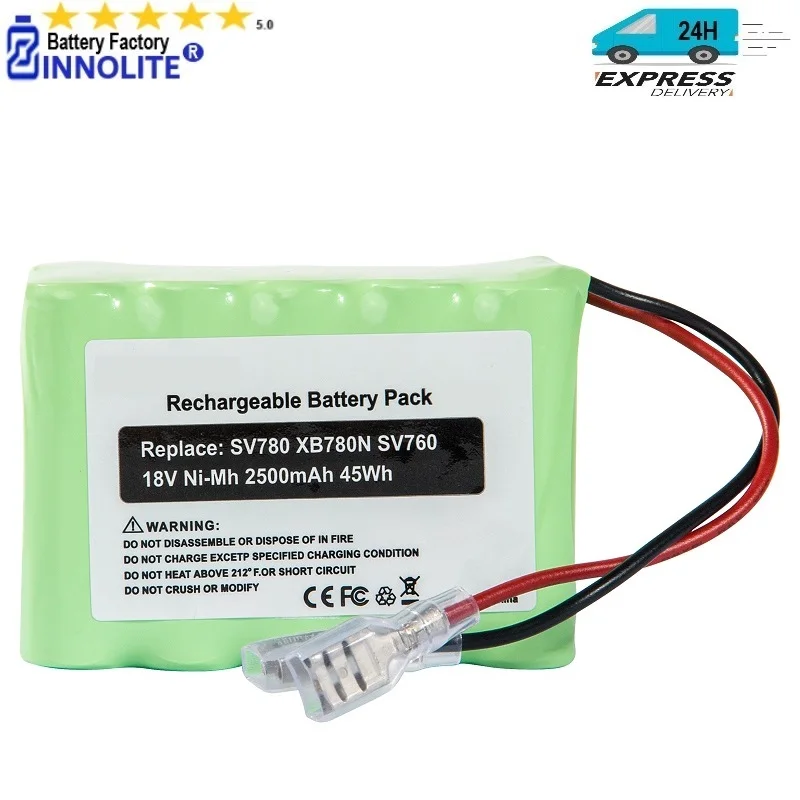 

18V 2500mAh Replacement XB780N Battery for Shark SV760 SV780 SV780N Series Cordless Pet Perfect Handheld Vacuum